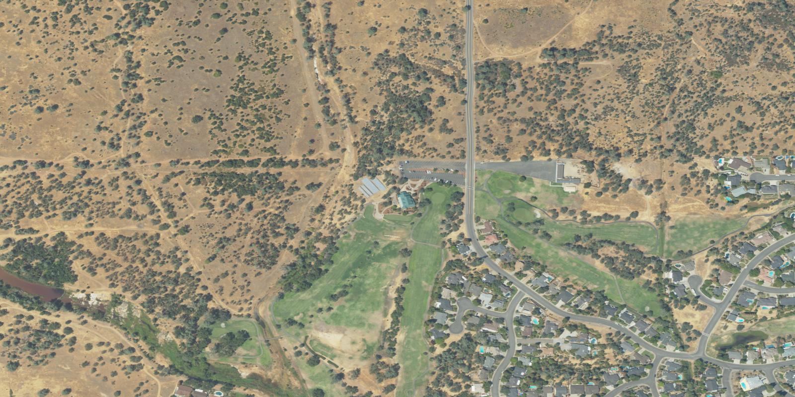Satellite view of Gold Hills Country Club