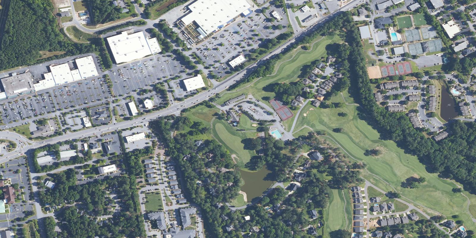 Satellite view of Golden Hills Golf and Country Club