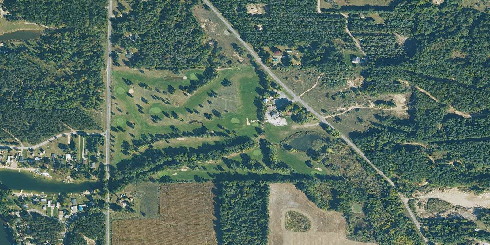 Satellite view of Golden Sands Golf Course