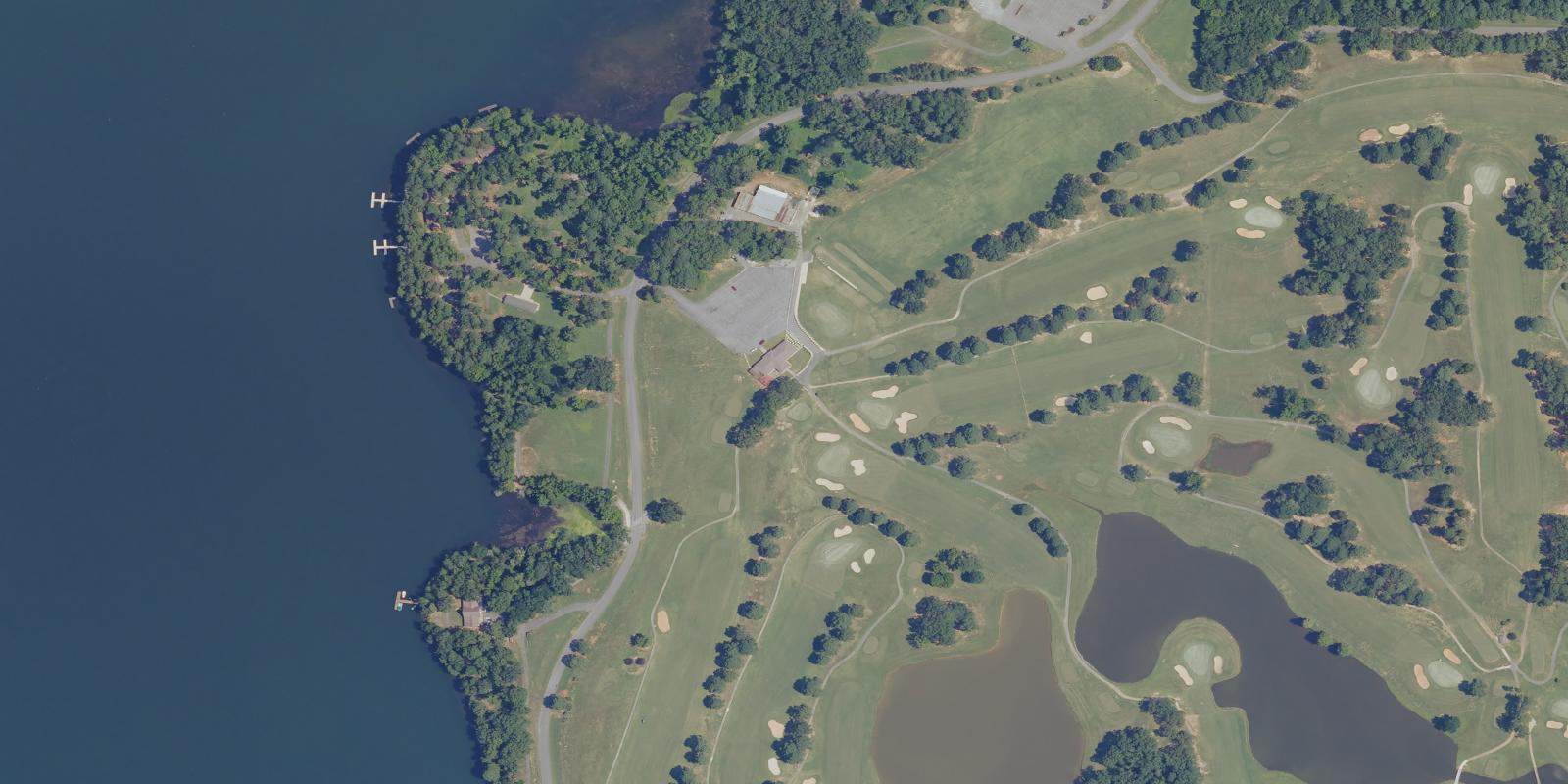 Satellite view of Goose Pond - Lake Golf Course