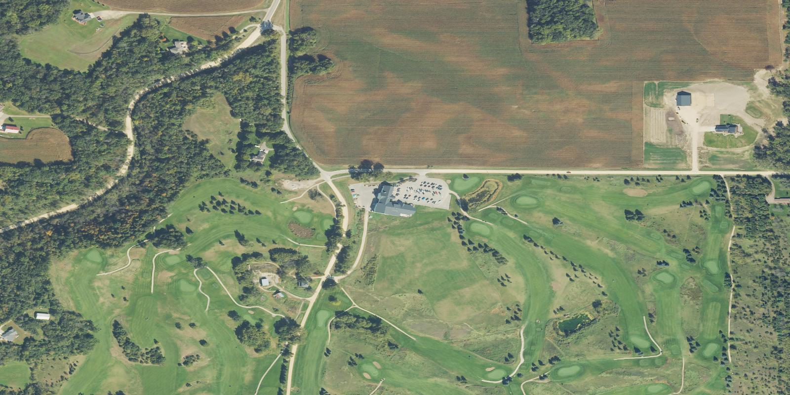 Satellite view of Gopher Hills Golf Course