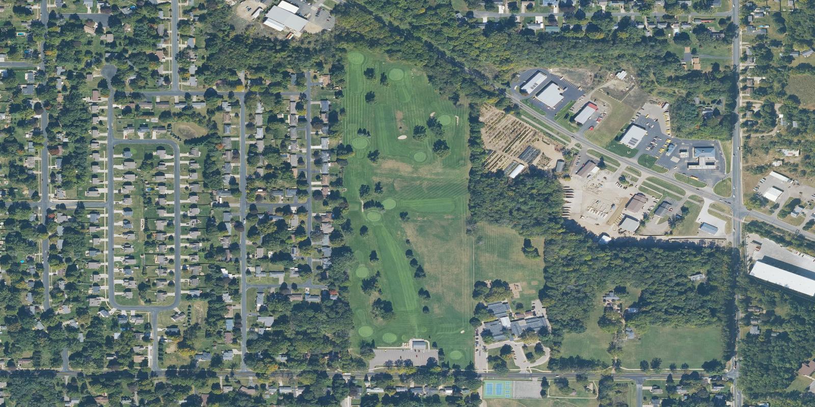 Satellite view of Grand Prarie Golf Course