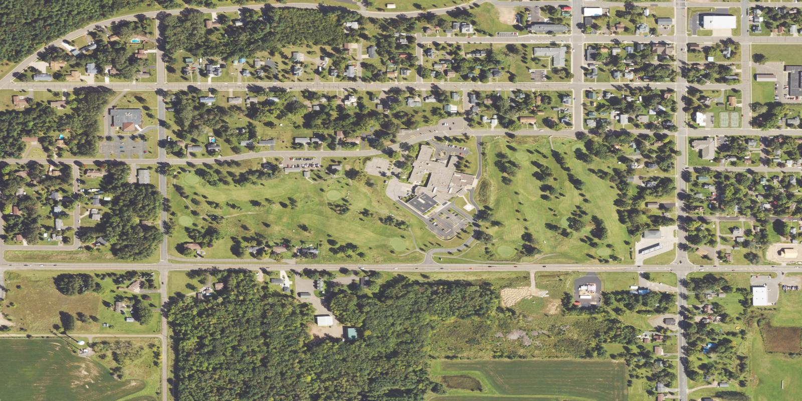 Satellite view of Grantsburg Golf Course