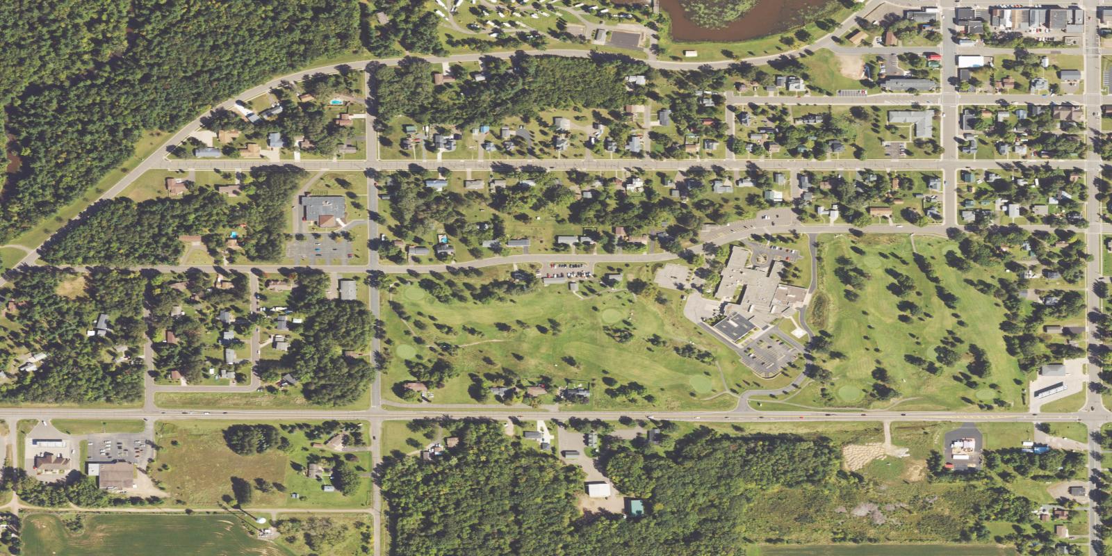 Satellite view of Grantsburg Municipal Golf Course