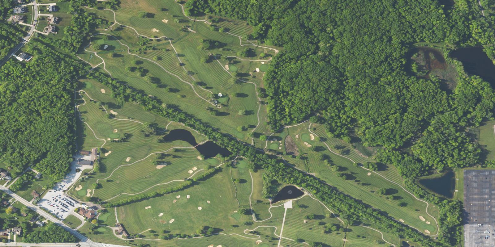 Satellite view of Grantwood Golf Course