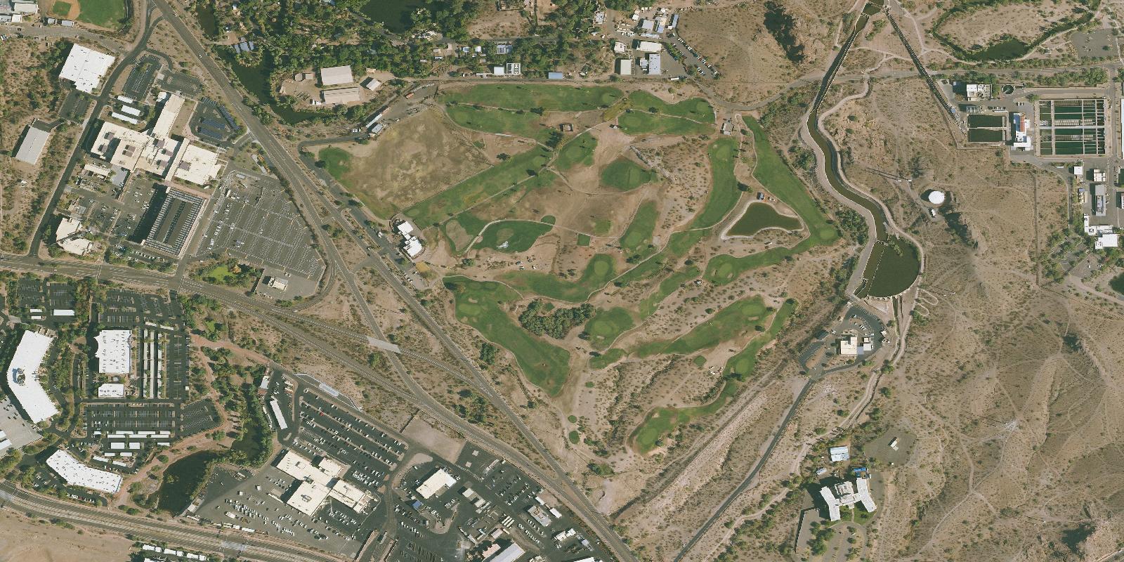 Satellite view of Grass Clippings at Rolling Hills Golf Course