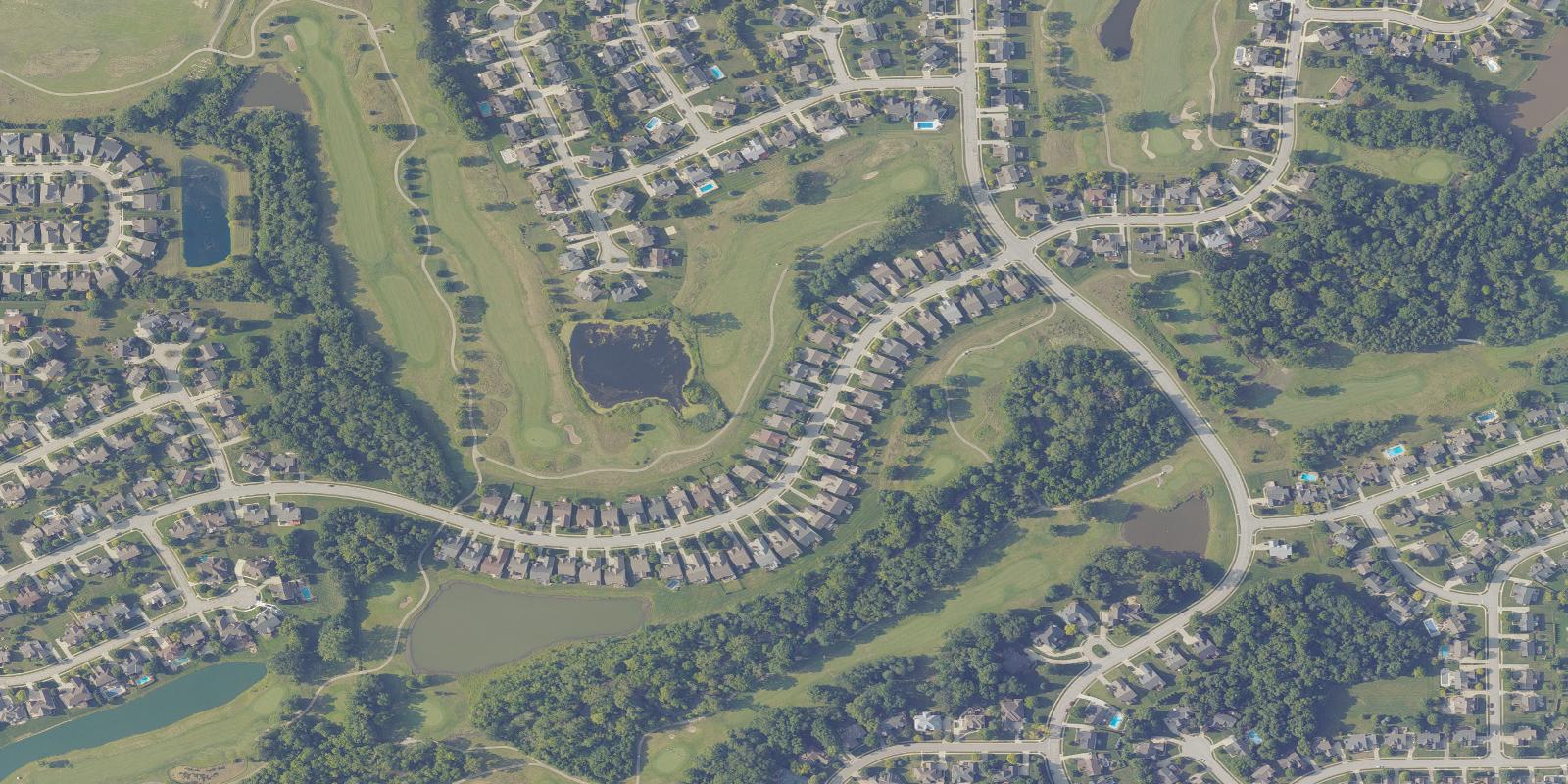 Satellite view of Gray Eagle Golf Club and Academy