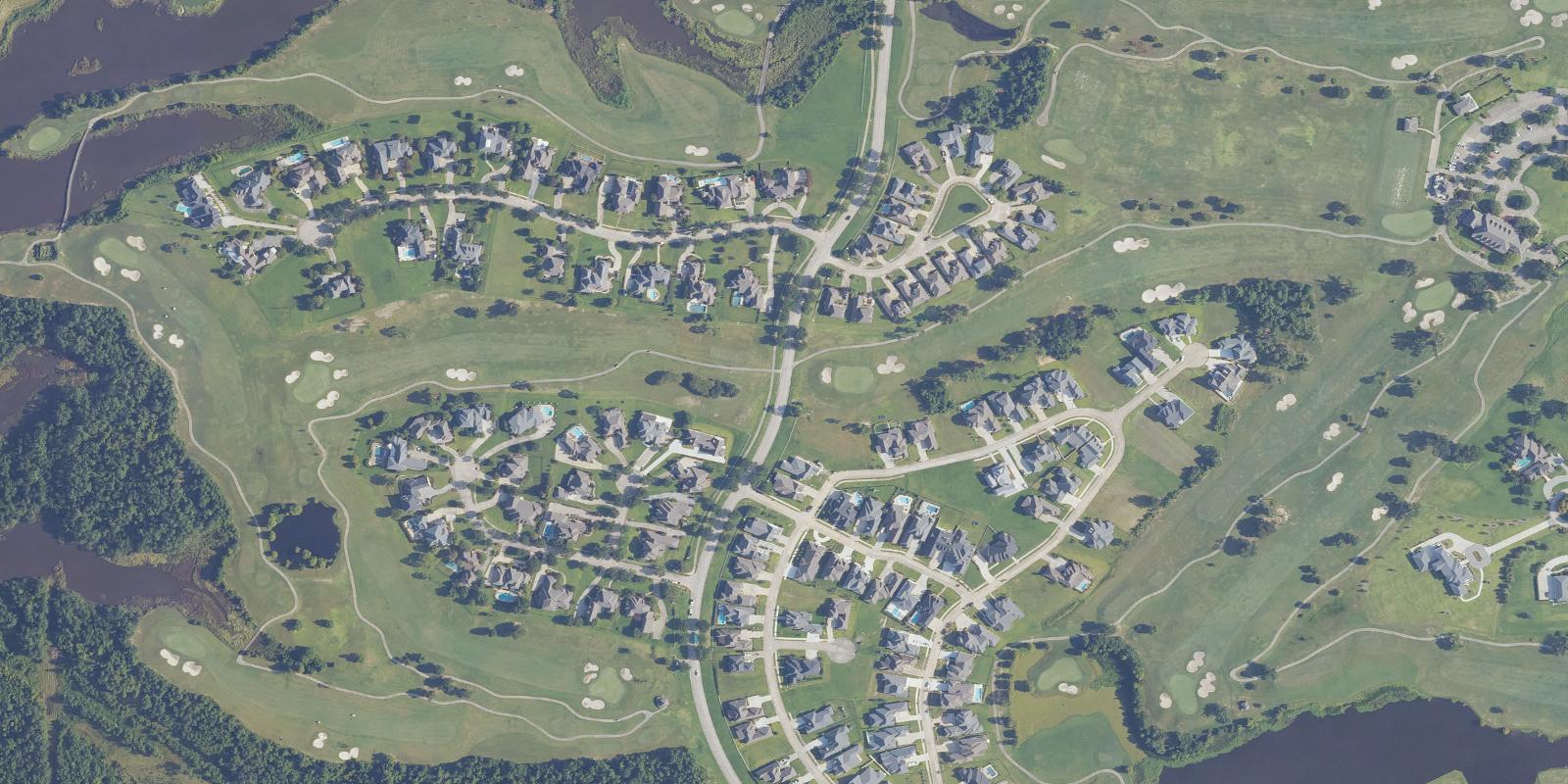 Satellite view of Gray Plantation Golf Course