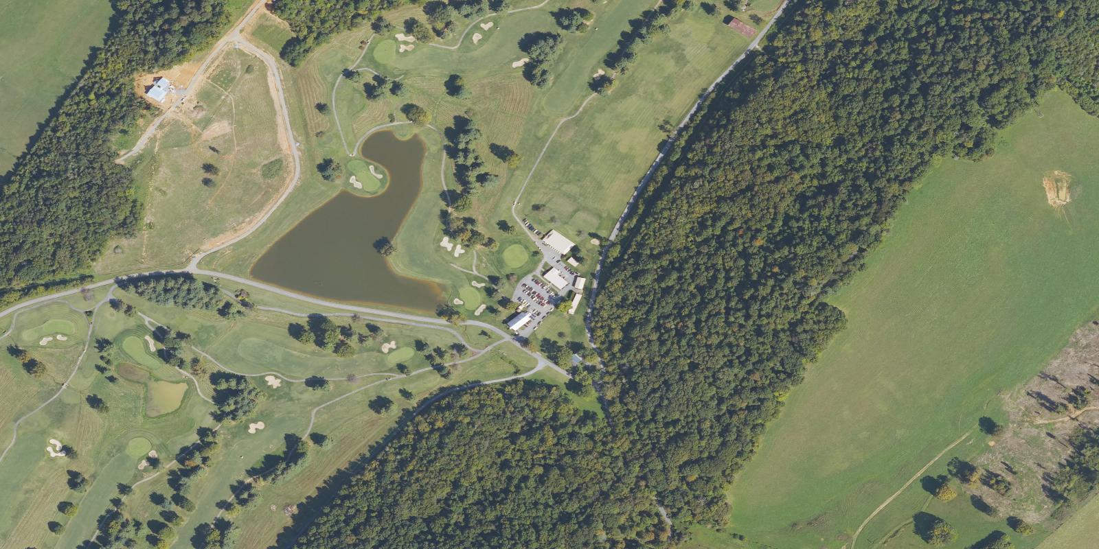 Satellite view of Graysburg Hills Golf Course