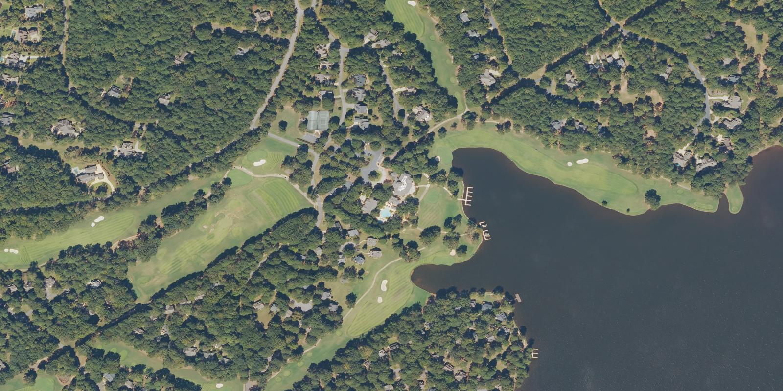 Satellite view of Great Waters Course At Reynolds Plantation