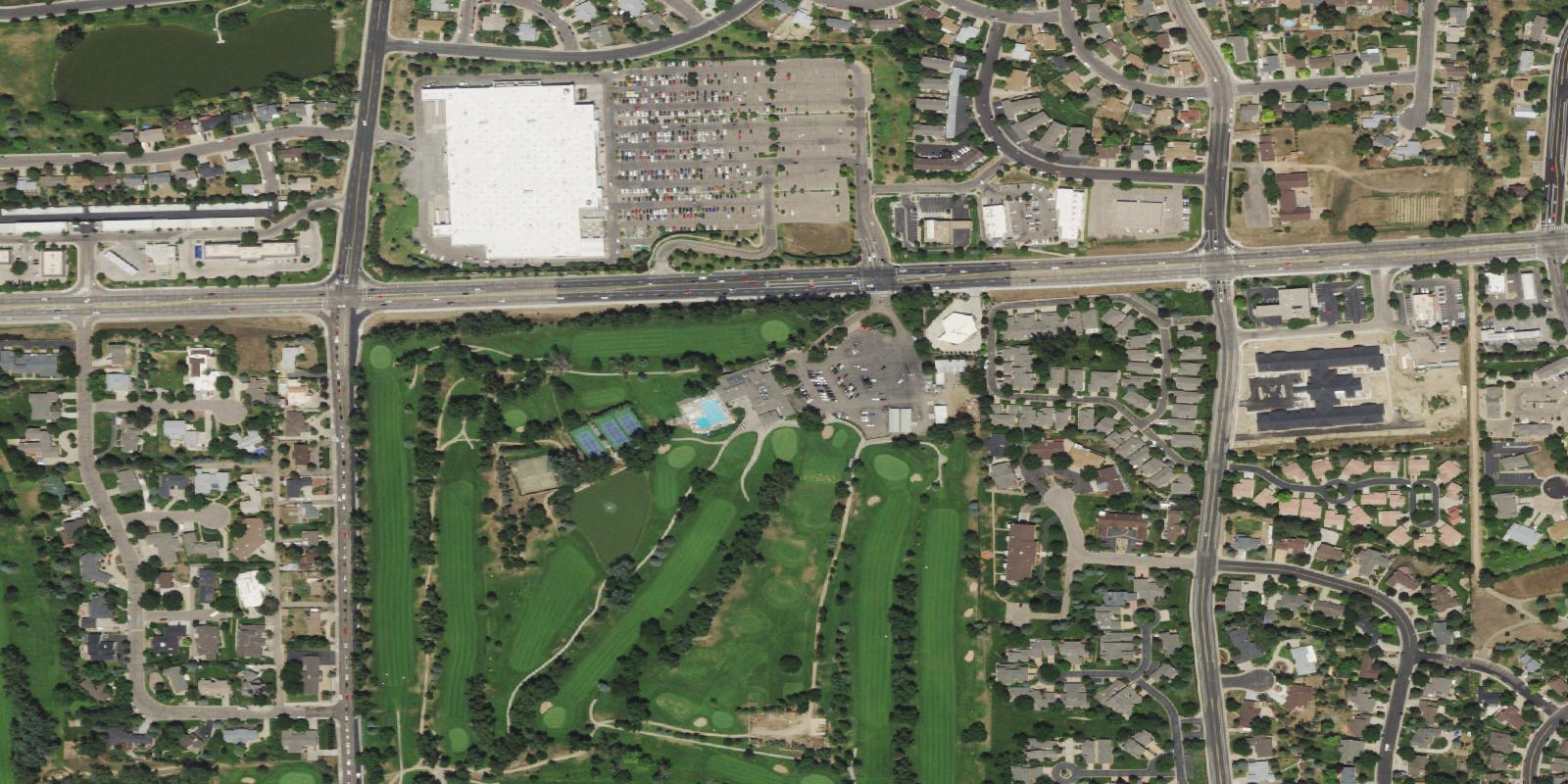 Satellite view of Greeley Country Club
