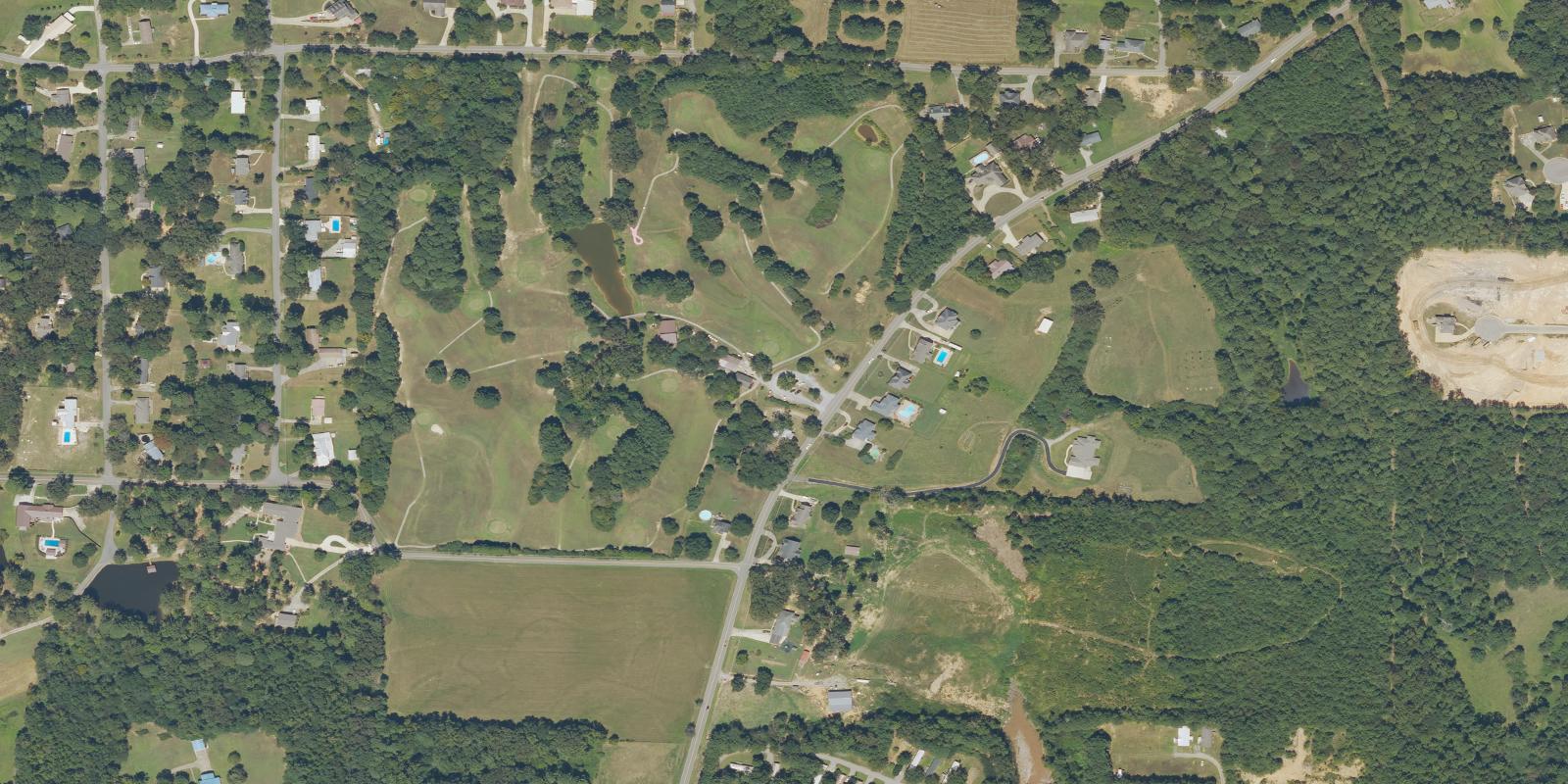 Satellite view of Green Briar Golf Club