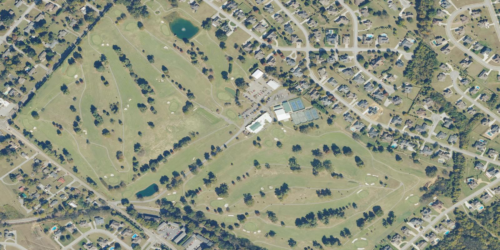 Satellite view of Green Meadow Country Club