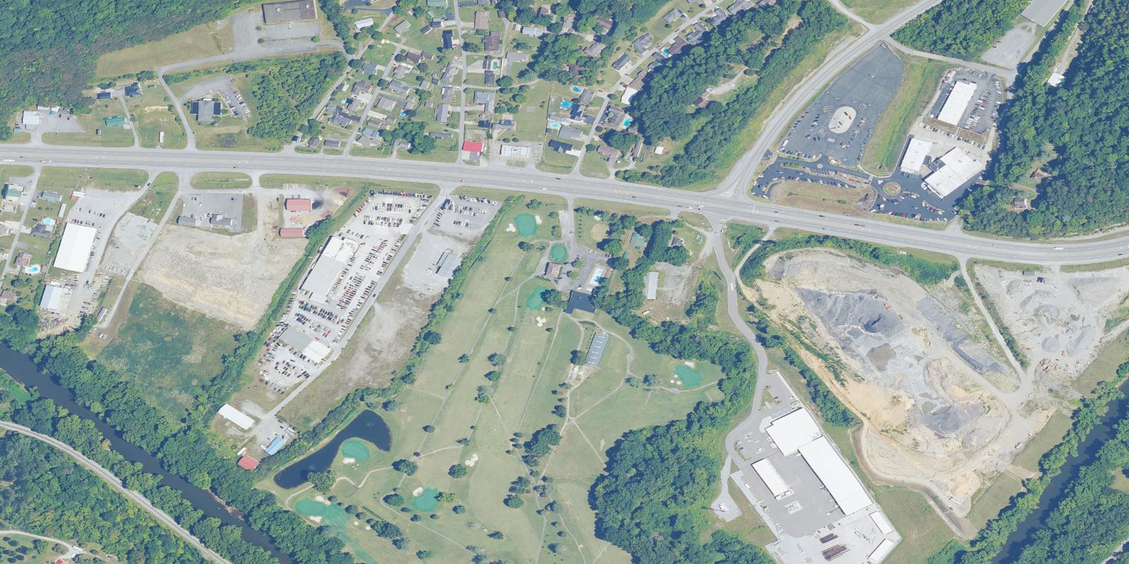 Satellite view of Green Meadow Country Club