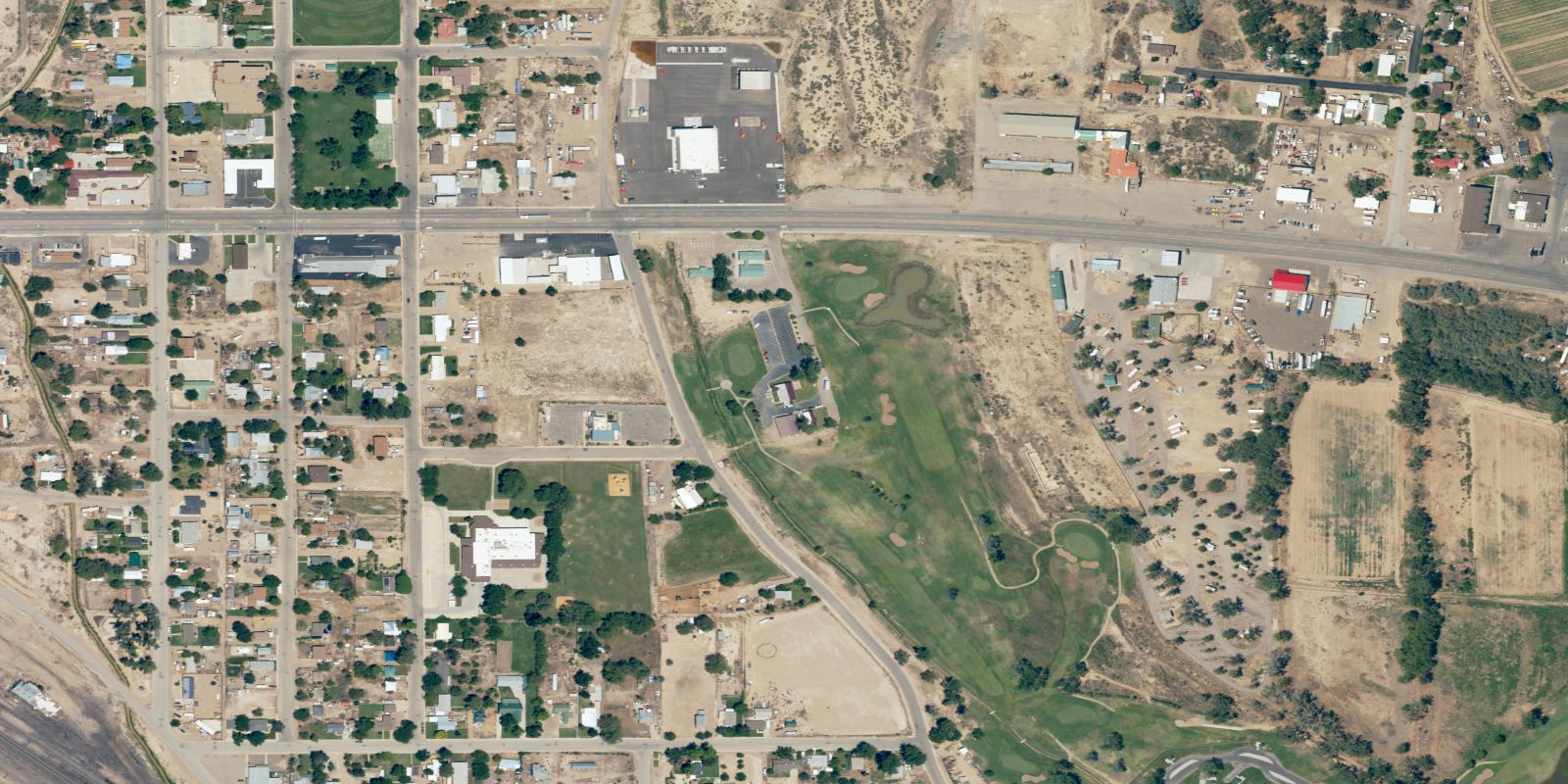 Satellite view of Green River Golf Course