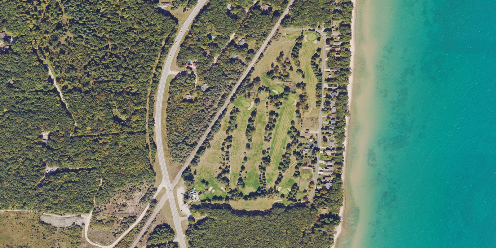 Satellite view of Greenbush Golf Course
