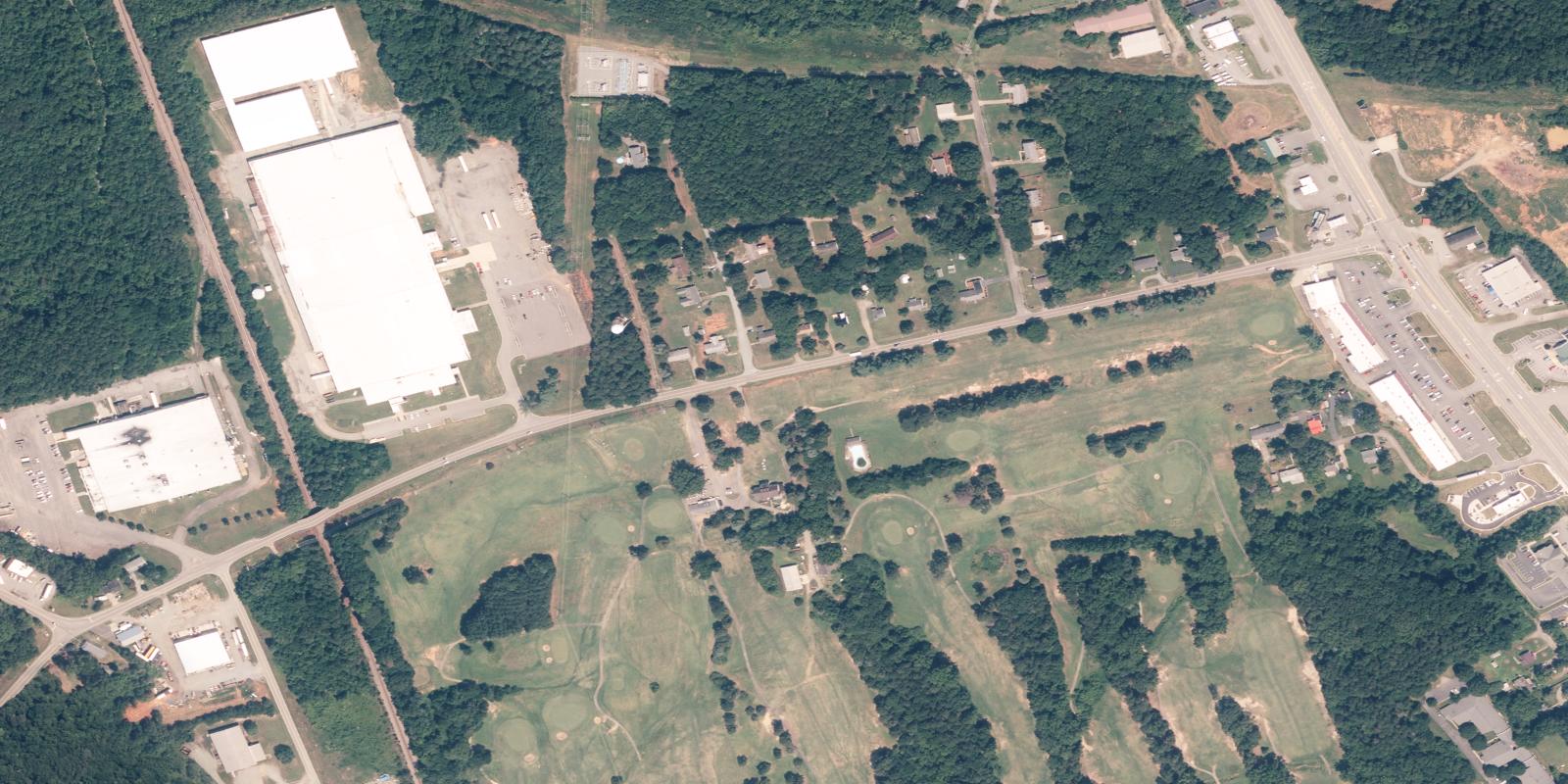 Satellite view of Greens Folly Golf Course