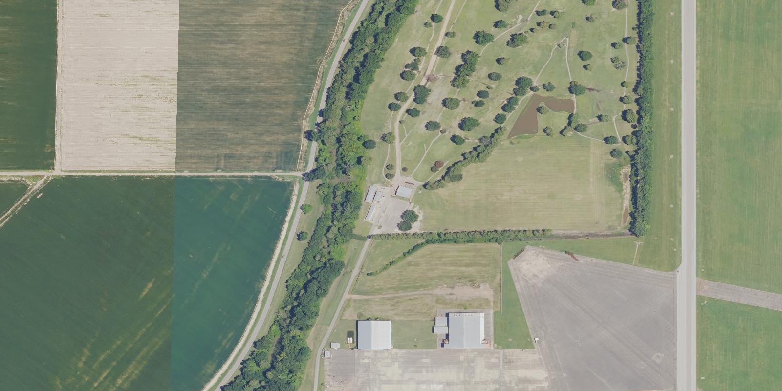 Satellite view of Greenville Municipal Golf Course