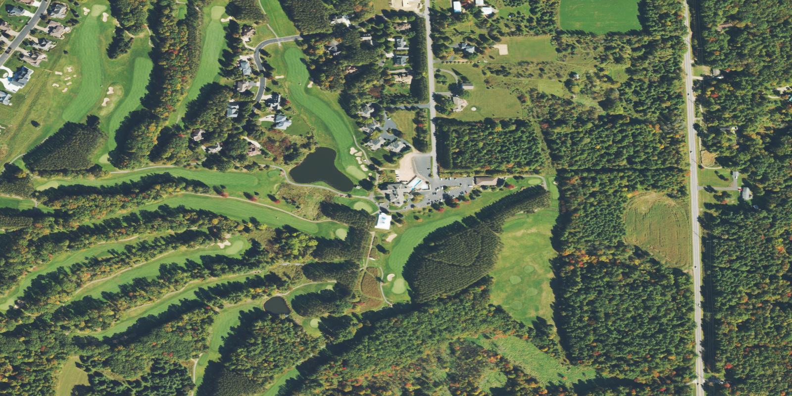 Satellite view of Greenwood Hills Country Club