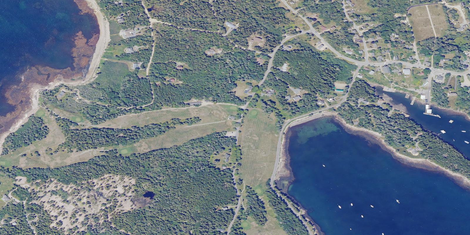 Satellite view of Grindstone Neck Golf Course