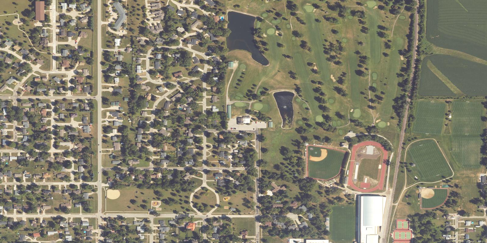 Satellite view of Grinnell Golf & Country Club