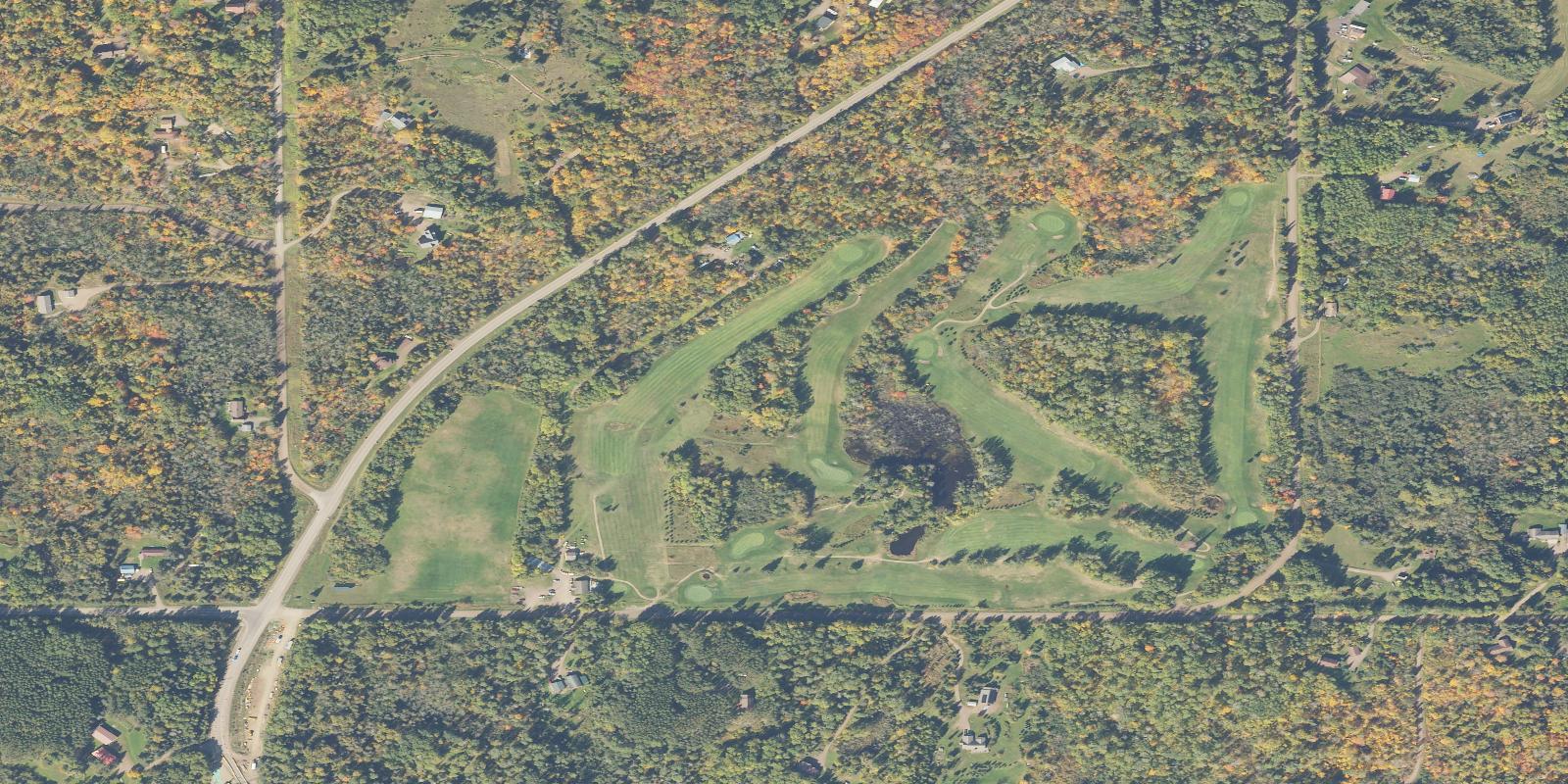 Satellite view of Gunflint Hills Golf Course
