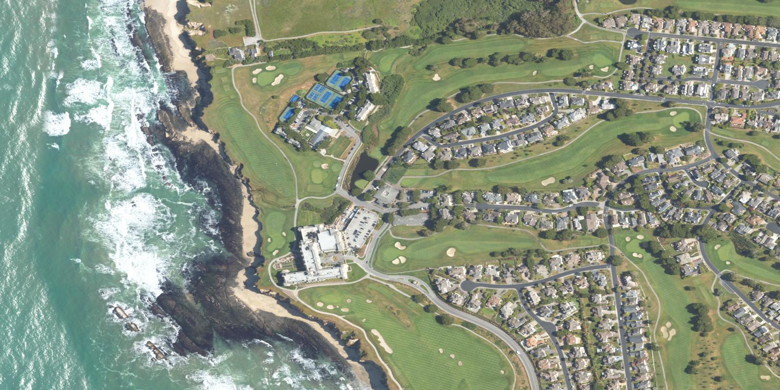 Satellite view of Half Moon Bay Golf Links - Ocean Course