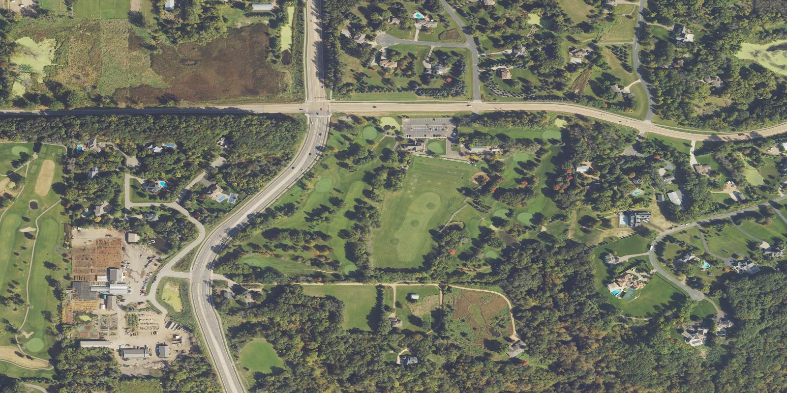 Satellite view of Halla Greens
