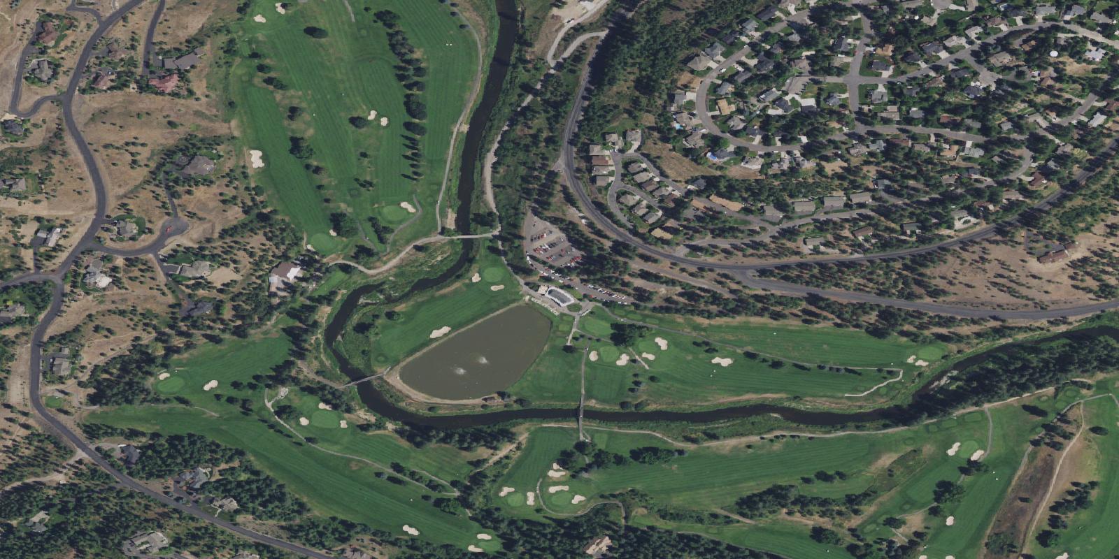 Satellite view of Hangman Valley