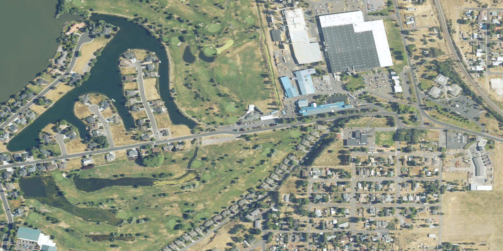 Satellite view of Harbor Links Golf Course