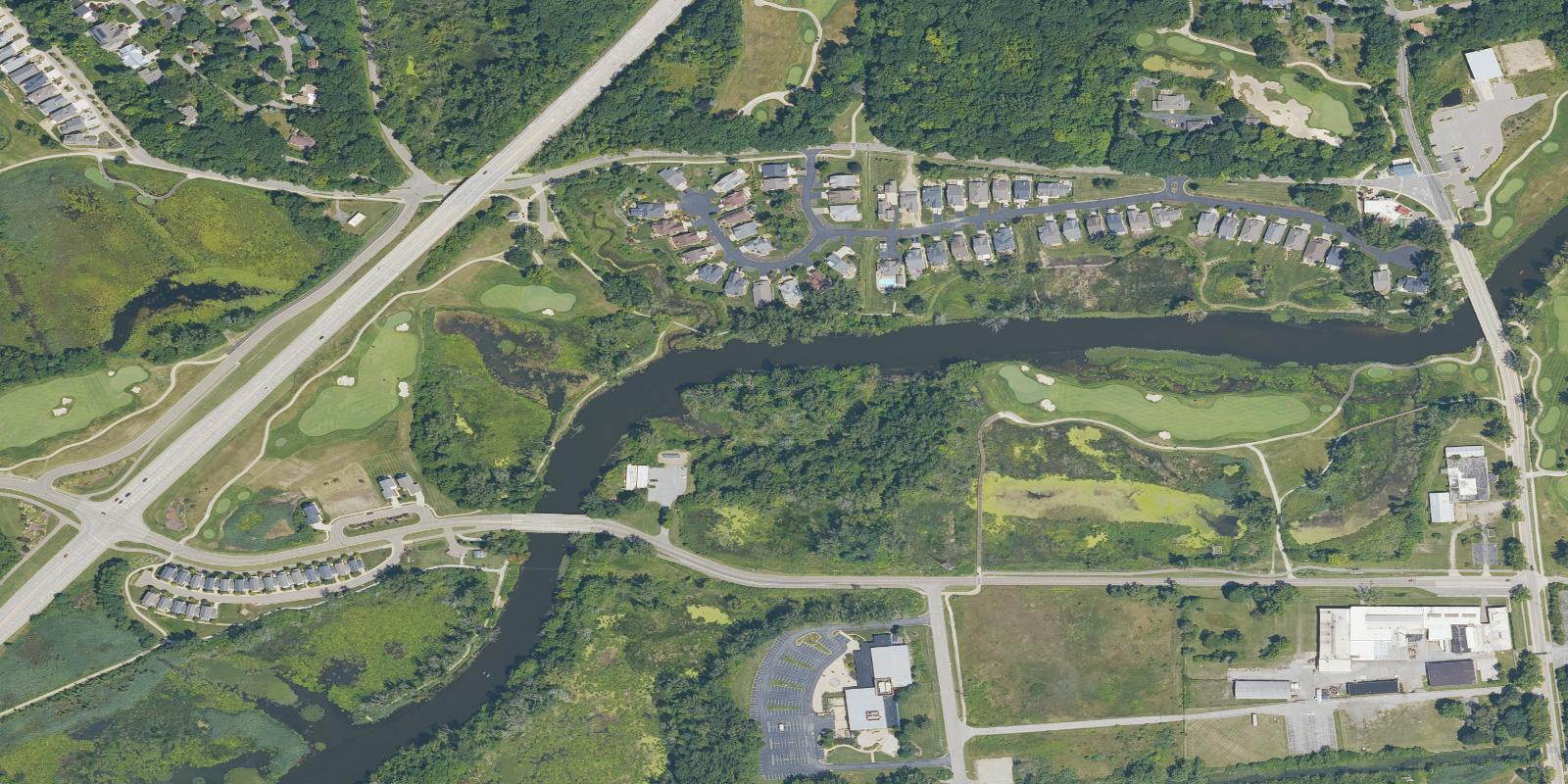 Satellite view of Harbor Shores
