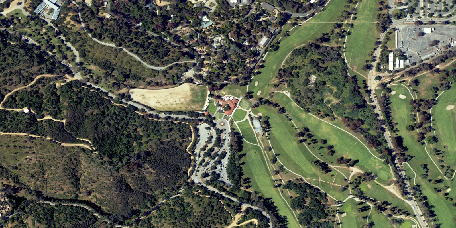 Satellite view of Harding At Griffith Park Golf Courses