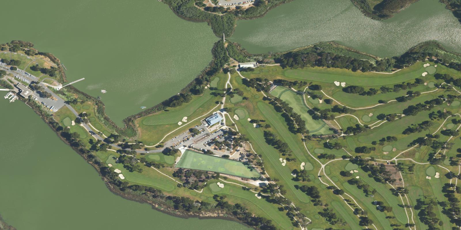 Satellite view of Harding Park Golf Course