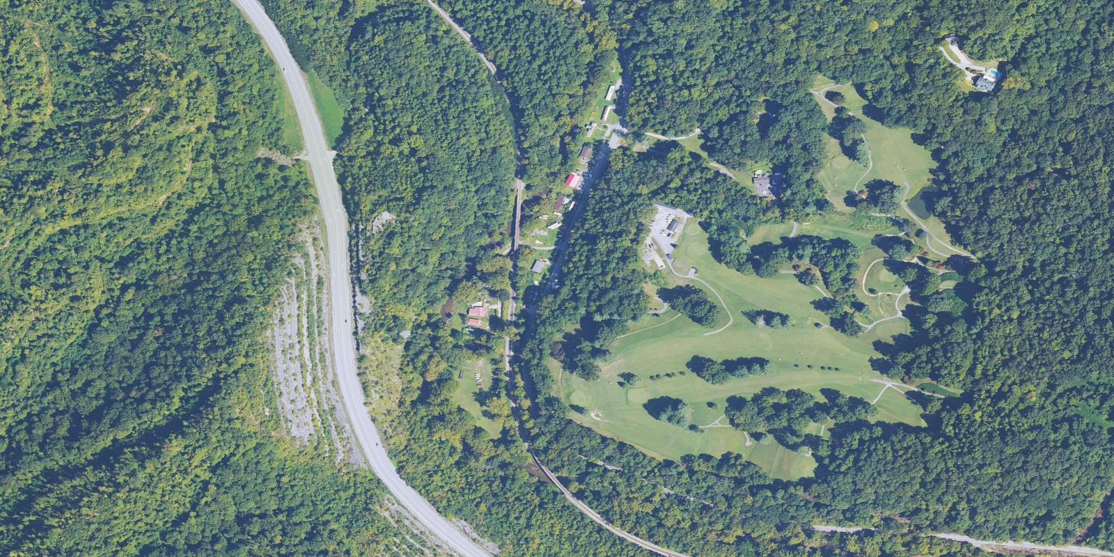 Satellite view of Harlan Country Club