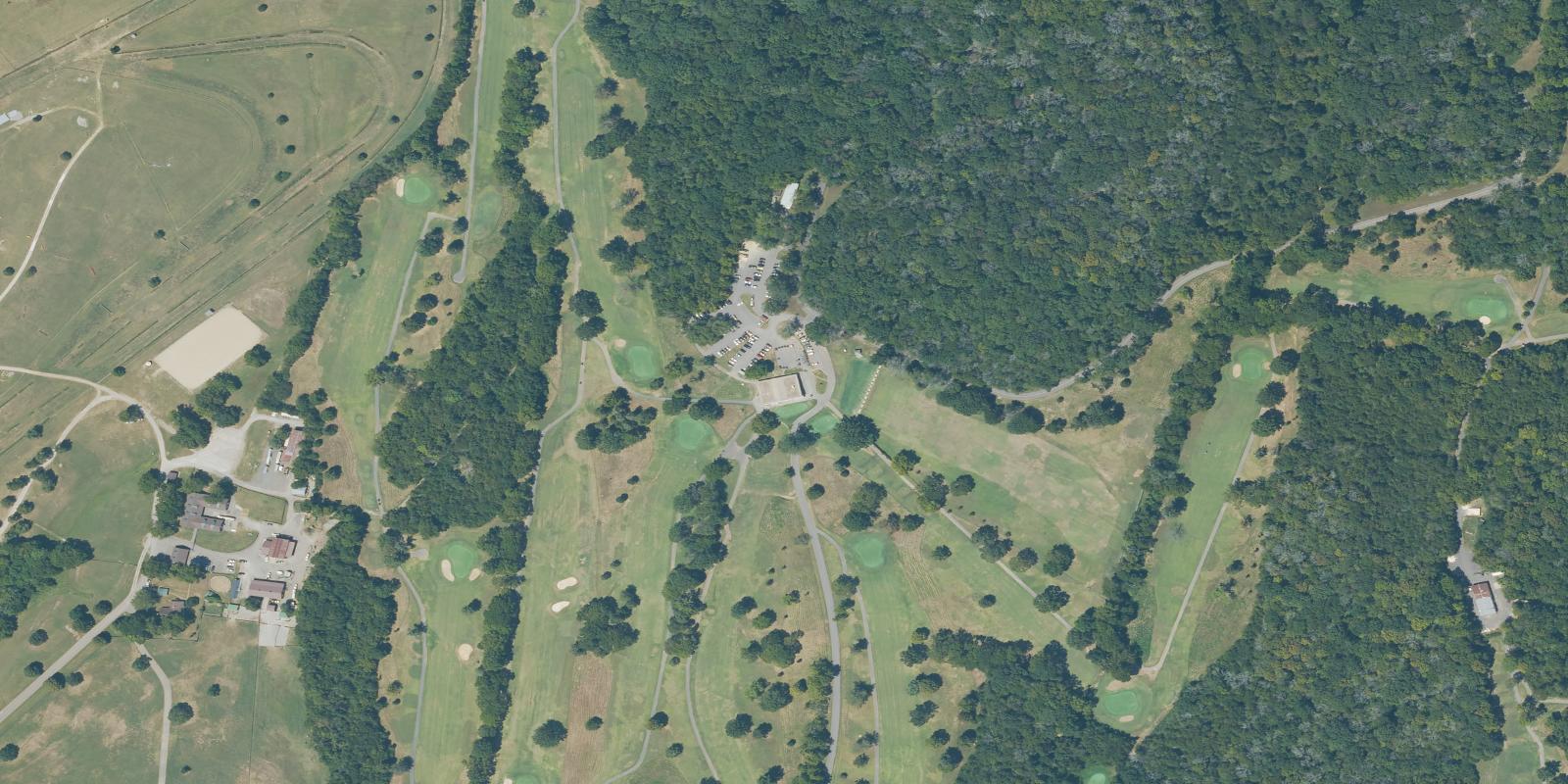 Satellite view of Harpeth Hills Municipal Golf Course