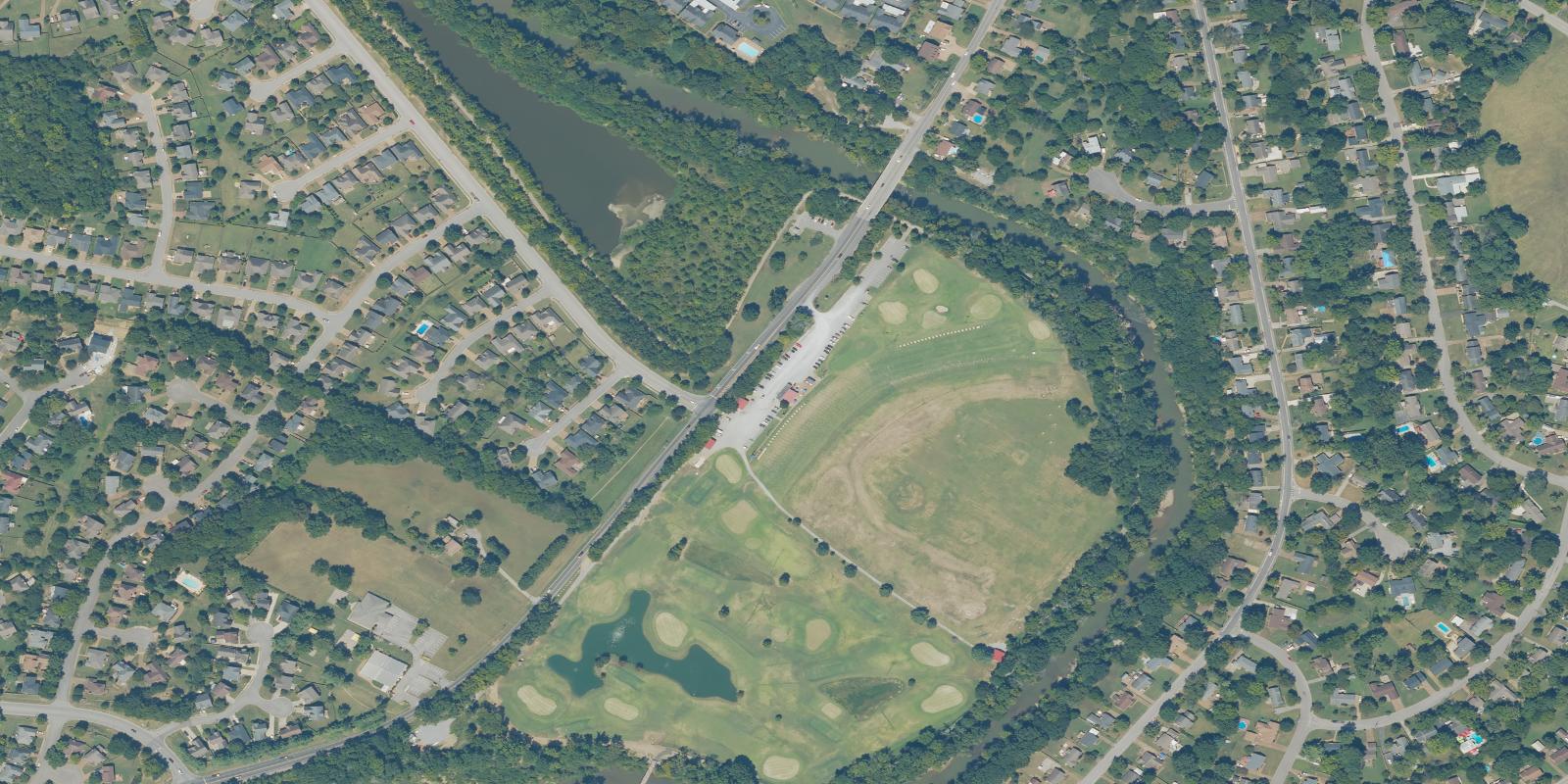 Satellite view of Harpeth Valley Golf Center