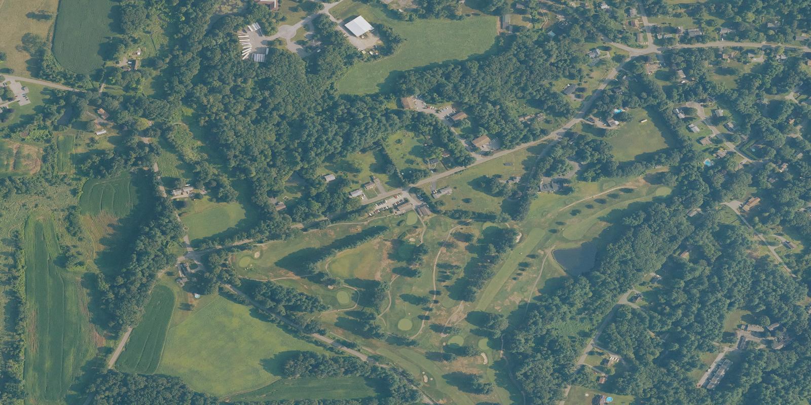Satellite view of Harrisville Golf Course