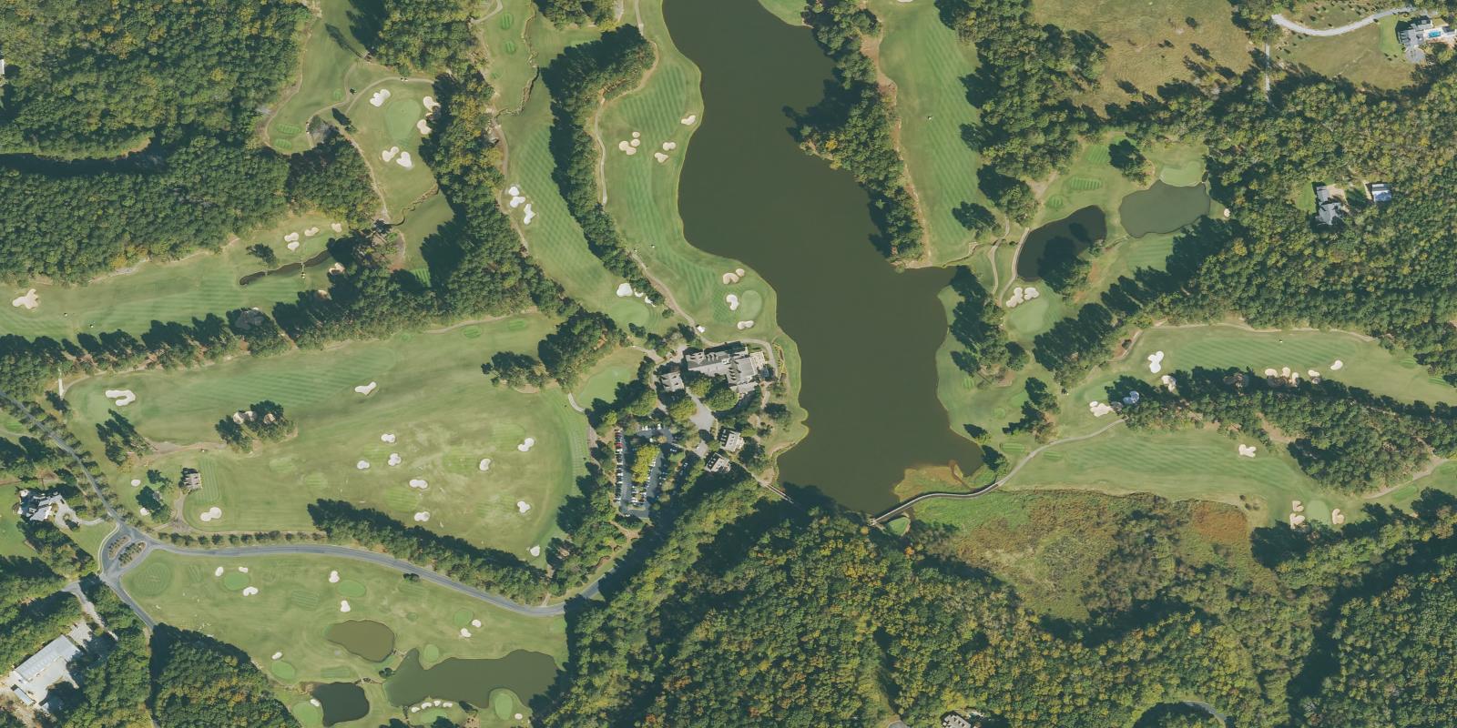Satellite view of Hawks Ridge Golf Club