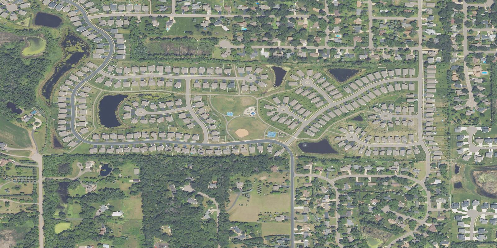 Satellite view of Hayden Hills Golf Course