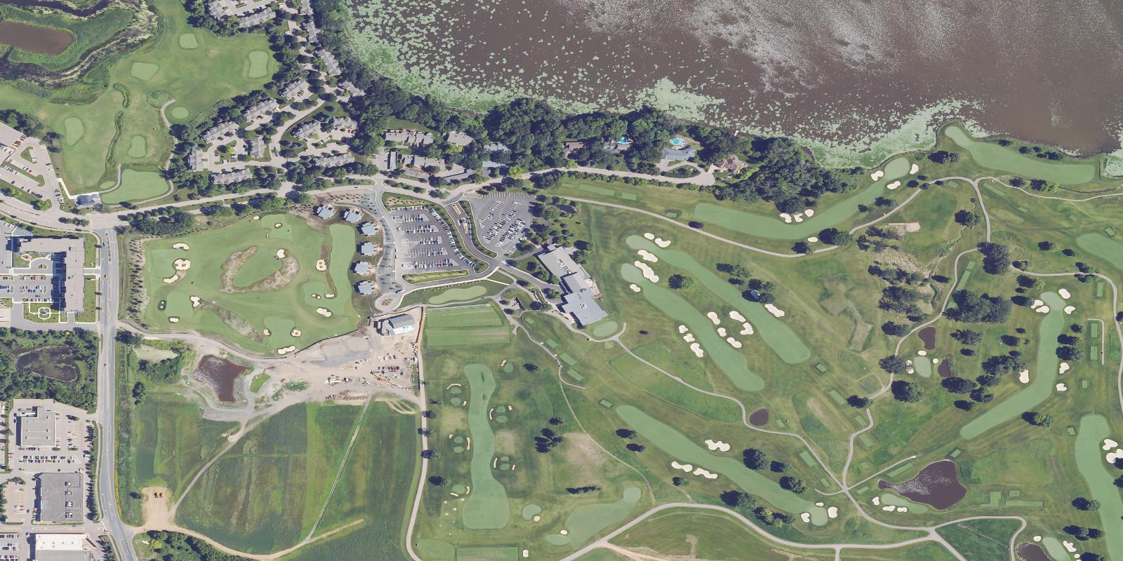 Satellite view of Hazeltine National Golf Club