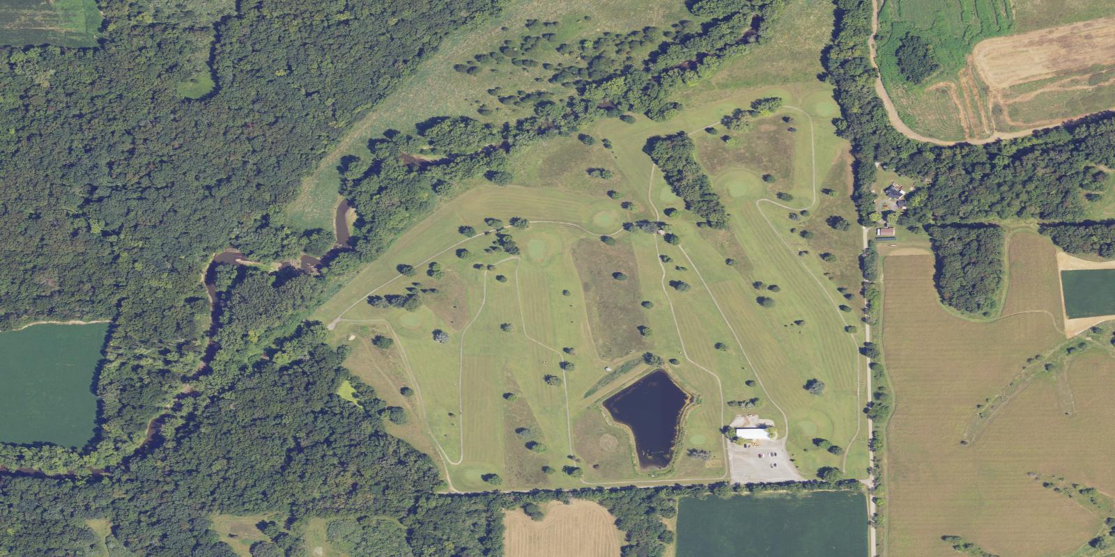Satellite view of Hazy Hills Golf Course