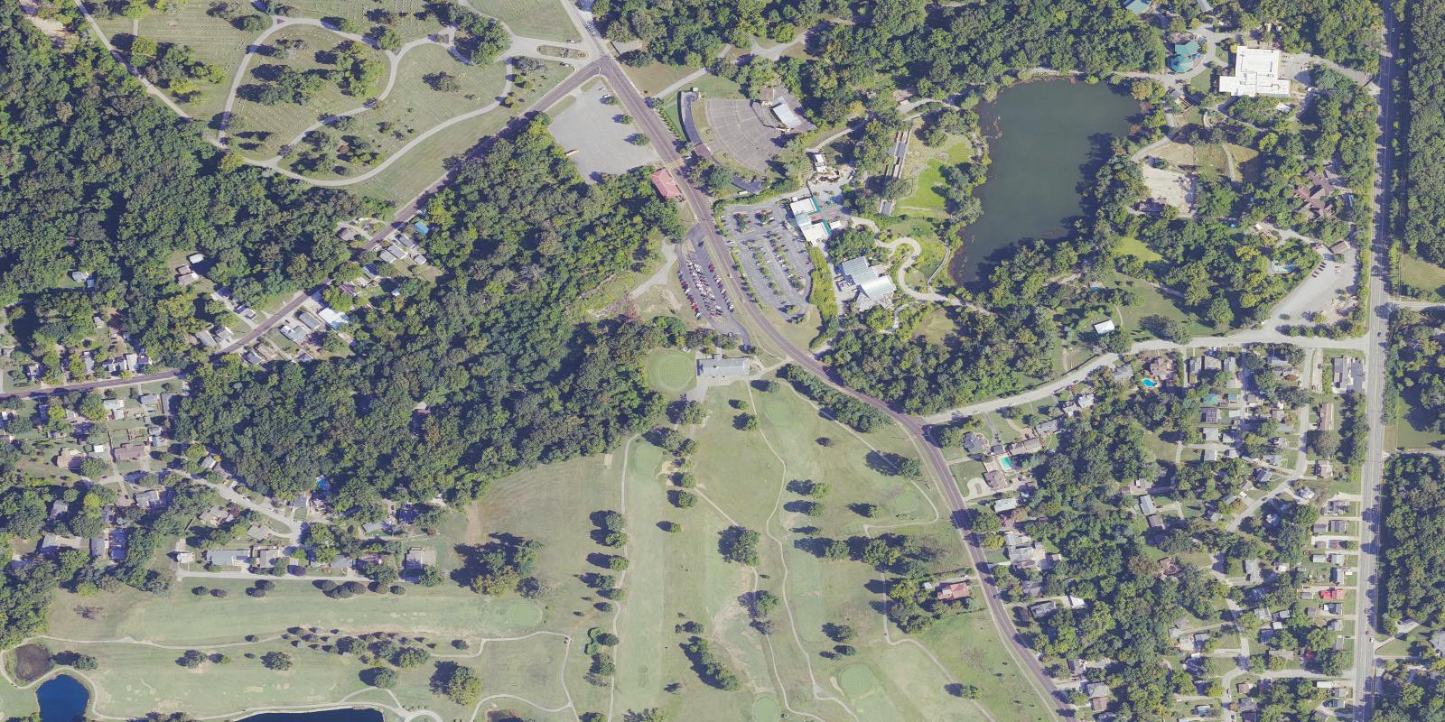 Satellite view of Helfrich Hills Golf Course