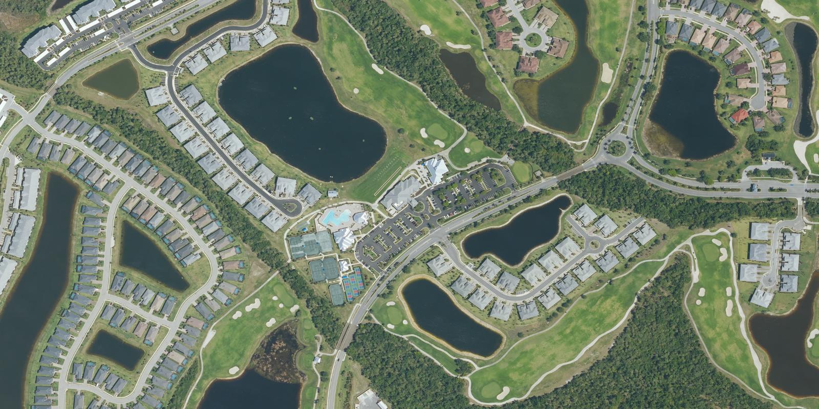 Satellite view of Heritage Landing Golf Country Club