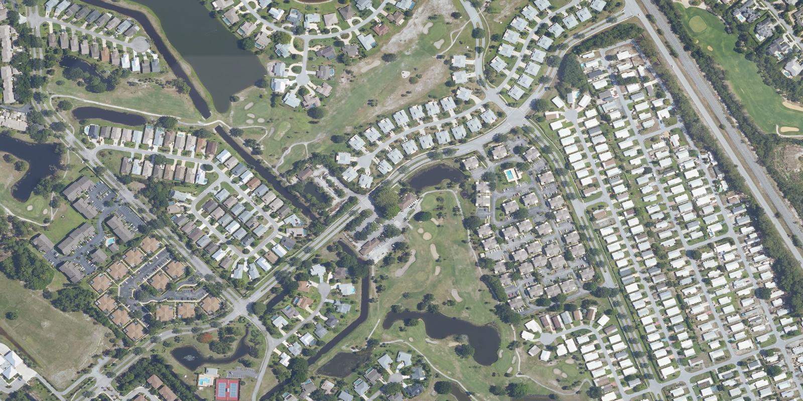 Satellite view of Heritage Ridge Golf Club