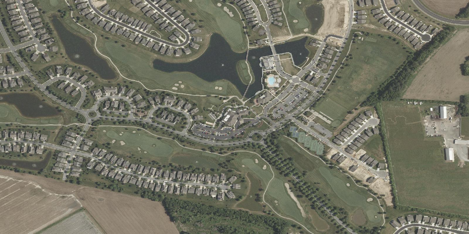 Satellite view of Heritage Shores Golf Club