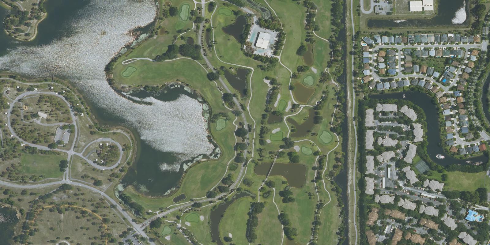 Satellite view of Heron Eagle At Okeeheelee Golf Course