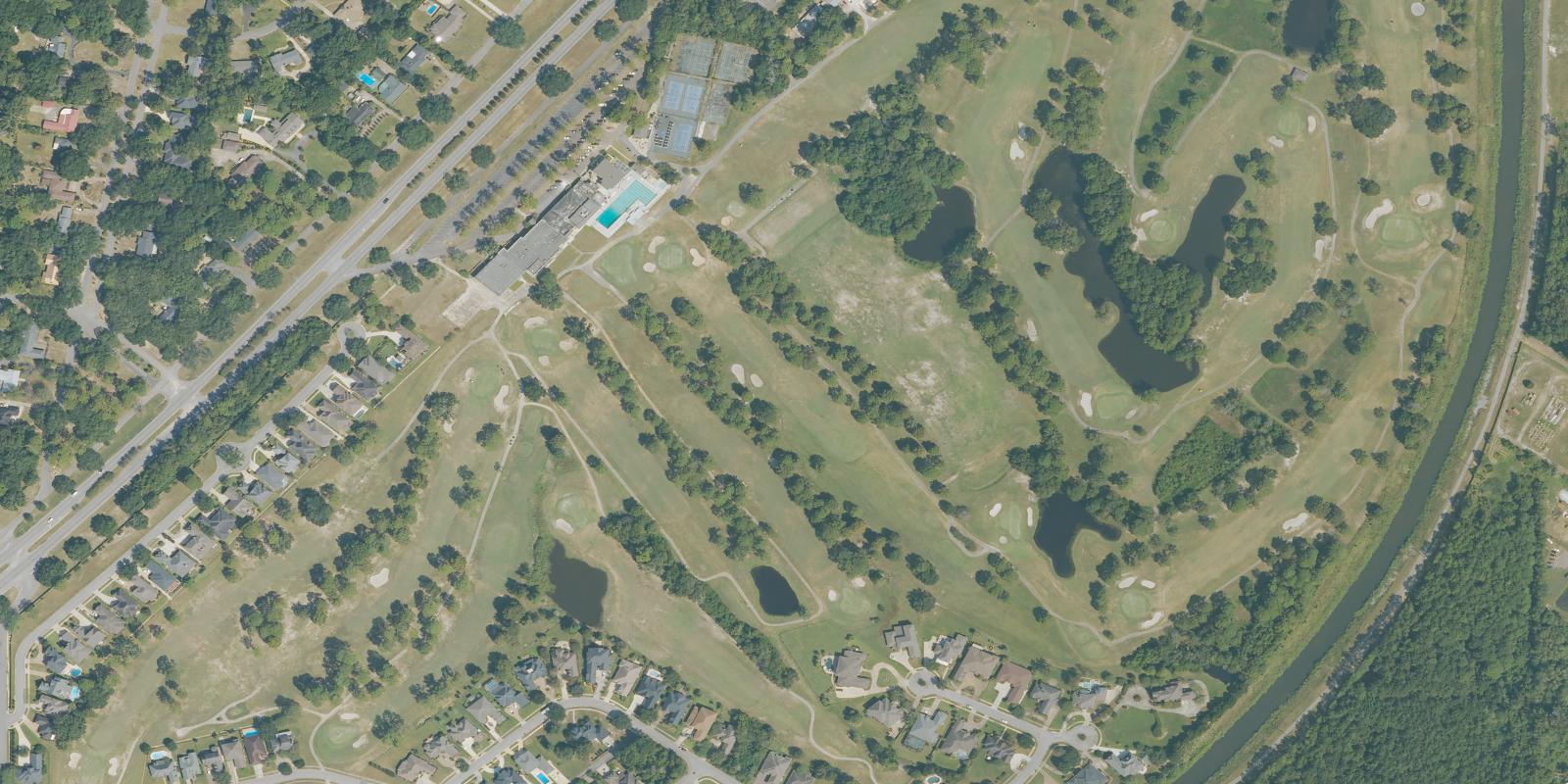 Satellite view of Heron Lakes Country Club