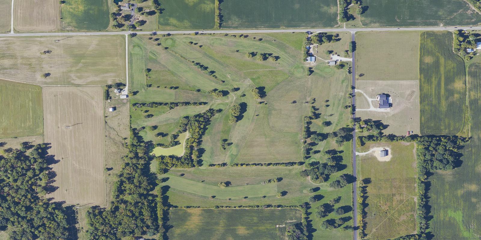 Satellite view of Hickory Bend Golf Course