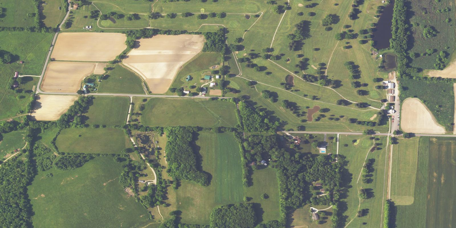 Satellite view of Hickory Flats Golf Course