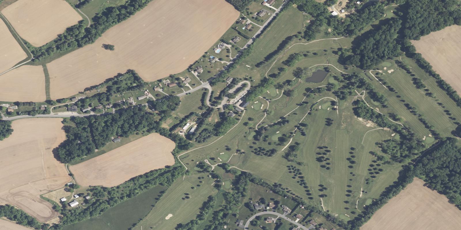 Satellite view of Hickory Heights Golf Club